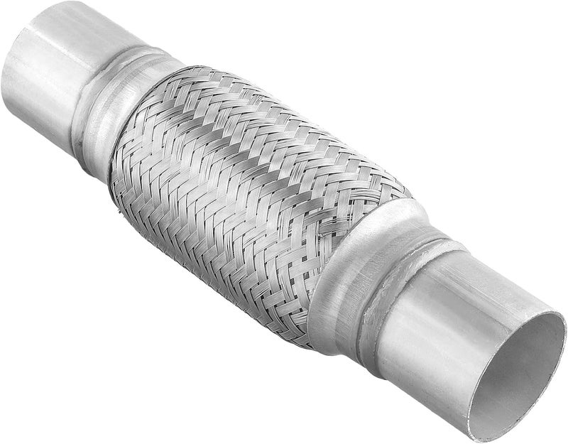 HOIGON 4PCS 2x6x10 Inch Exhaust Flex Pipe, Stainless Steel Double Braid Pipe, Heavy Duty Flex Pipe Exhaust for Commercial and Agricultural Vehicles - Image 4